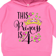 thumbnail image 3 of Inktastic This Princess is Four 4th Birthday Toddler Hoodie, 3 of 4
