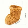 thumbnail image 5 of Decorative Rattan Style Shoe Storage Basket Multipurpose Easy Cleaning Home Use, 5 of 11