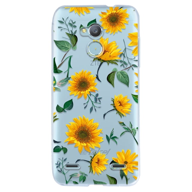Funda para Blade V6 Plus Flores Uso Rudo InstaCase Protector para Blade V6 Plus Antigolpes case Flores Girasoles