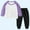Purple, variant on Toddler Girls Boys Long Sleeve Raglan Shirts Baseball Tee Cotton T-Shirts Sweatshirt and Jogger Pants Suit New Toddler 2 Piece Outfits Girls Winter Light Blue 7 Years