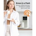 thumbnail image 6 of Hot & Iced Coffee Maker with Bold Setting, Single Serve Coffee Maker for K Cup and Grounds, 6-14 Oz Brew Sizes, 50 Oz Removable Water Tank, One Cup Coffee Machine with Reusable Filter, White, 6 of 7