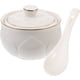 thumbnail image 1 of 1 juego de olla de cerámica para estofado con tapa, tazón para sopa pequeño, olla para estofado con cuchara, 1 of 5