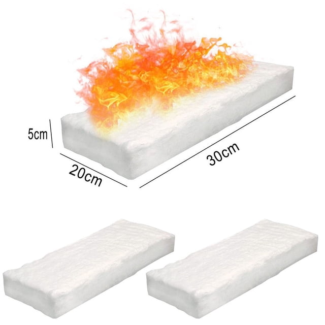 3Pcs Calcium-Magnesium-Silicate Fibres Firplace Firebox Safety Bio Fire