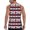 thumbnail image 3 of Fotbe Buffalo Plaid Forest Pattern Men's Quick Dry Workout Tank Top Gym Muscle Tee Fitness Bodybuilding Sleeveless T Shirt Breathable Workout Shirt-X-Large, 3 of 9