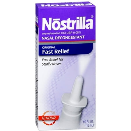 Nostrilla Nasal Decongestant Original Fast Relief 0.50 oz (Pack of