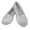 Pewter, variant on Dearfoams Women's Rebecca Lightweight Cozy Memory Foam Closed Back Slipper with Wide Widths, Pewter Velour, 7-8