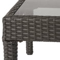 thumbnail image 5 of Cortez Outdoor Wicker Loveseat and Coffee Table with Cushions, Gray and Light Gray, 5 of 14