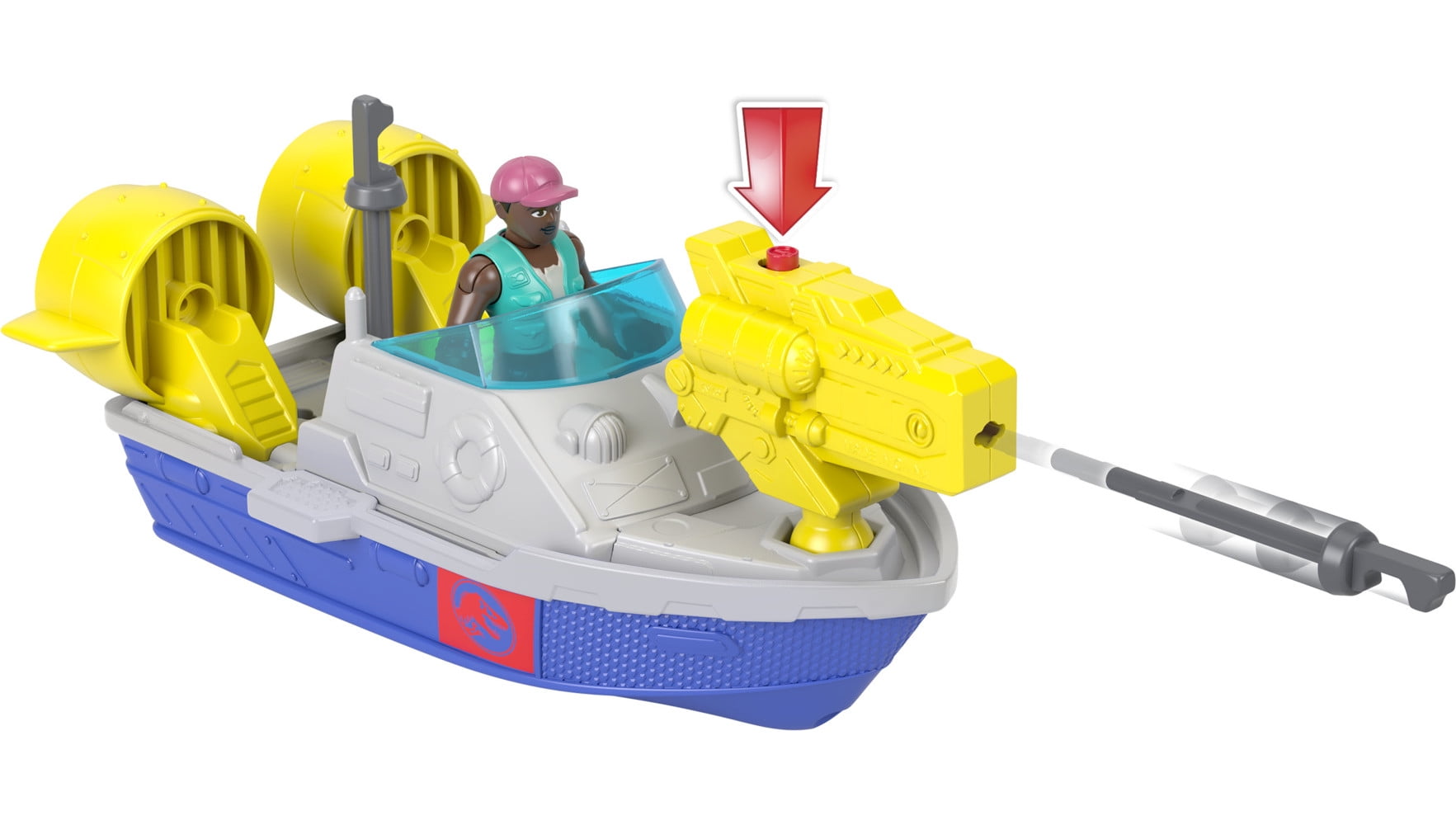 Fisher-Price Imaginext Jurassic World Rebirth Aquachomp Chase Mosasaurus Dinosaur Toy Playset