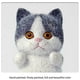thumbnail image 5 of flocking Resin cartoon cats shape resin dolls orange, 5 of 5