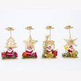 thumbnail image 4 of 2 candelabros navideños con forma de copo de nieve, alce y estrella de cinco puntas, para decoración de fiestas (copo de nieve y alce)., 4 of 7