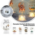 thumbnail image 3 of Adornos de luz de noche con velas LED TQEHS para decoración del hogar de Ramadán, 3 of 6
