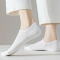 thumbnail image 5 of TNOBHG Sweat-absorbent Socks 1 Pair Unisex Socks Hollow Mesh Low-cut No Odor Solid Color High Elasticity Anti-slip Breathable Soft Sweat-absorption, 5 of 8