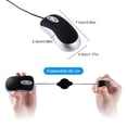 thumbnail image 3 of Maoww Computer Ultra-lightweight Mouse Wired Optical 1000 DPI Universal Telescopic Retractable Ergonomic Design Gaming Mice for Kids Black, 3 of 8