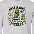 thumbnail image 4 of Inktastic Just a Girl Who Loves Pickles Long Sleeve Youth T-Shirt, 4 of 5