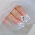 thumbnail image 3 of 27 piezas de adornos de resina para uñas, flores, manicura, perlas y diamantes de imitación, 3 of 8