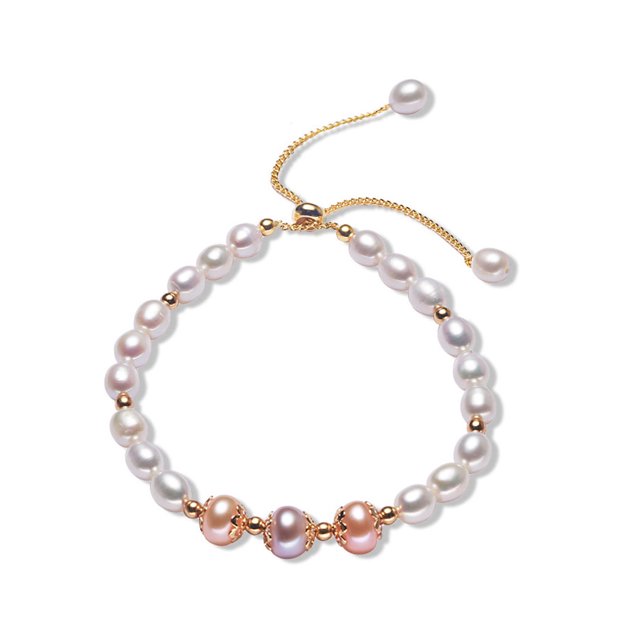 Jumpingount de cadena de perlas para mujer, adorno de cadena de mano para Festival de cumpleaños, joyería de decoración de fecha de compromiso de Ropa, zapatos y accesorios Miscelánea Guld Jumpingount AP010084-01