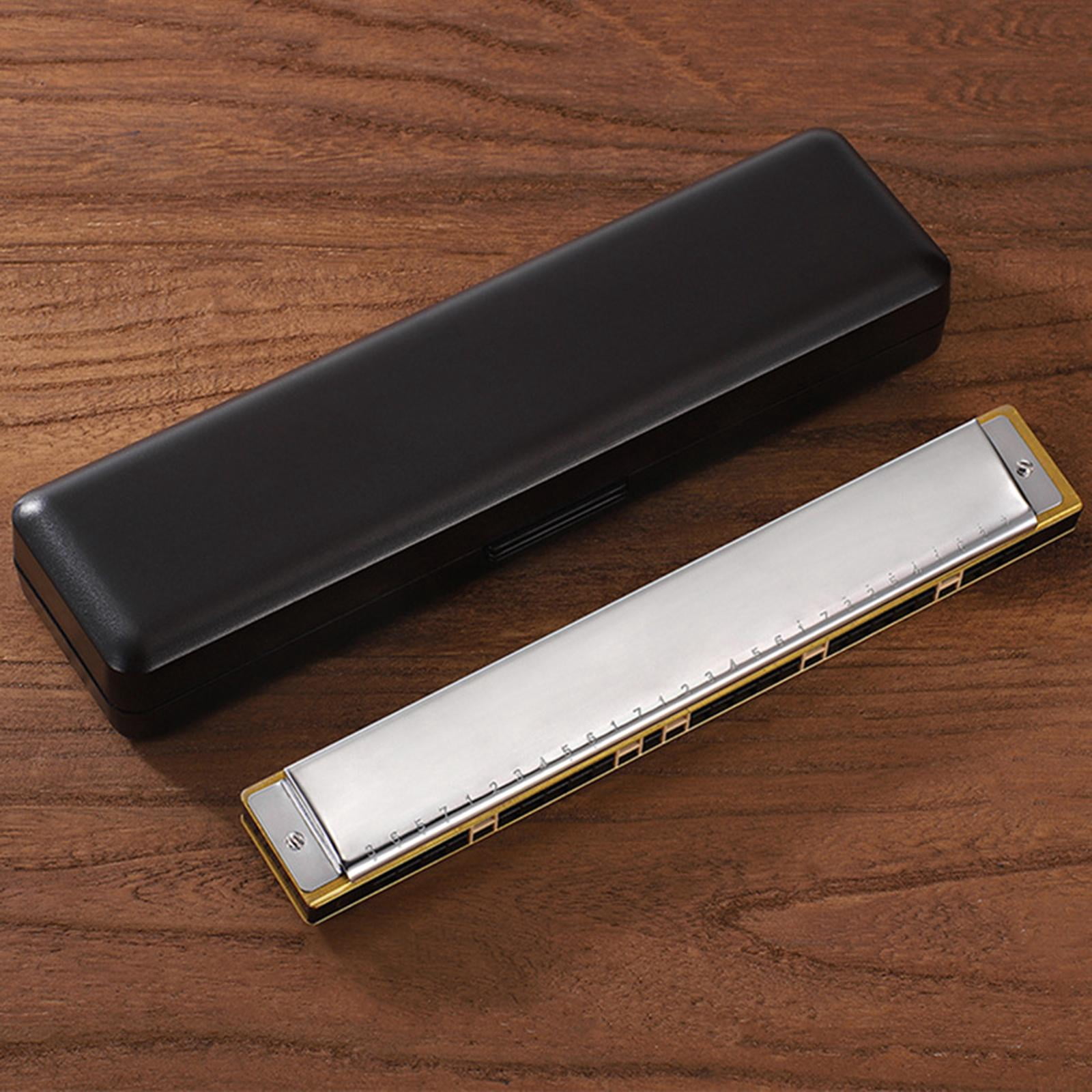 Yihuala Blues Harmonica in C, 28 Holes Blues Harp Diatonic Harmonica, Mouth Organ Harmonica in Polyphonic C For Adult, Beginners