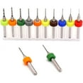 thumbnail image 6 of Treedix 10pcs PCB Drill Bits Set Tungsten steel Compatible with Print Circuit Board Stone Dremel Jewelry CNC Engraving, 6 of 8