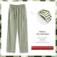thumbnail image 3 of Pantalones de pijama para mujer, otoño e invierno, de algodón, sueltos, a cuadros, para uso exterior, primavera y otoño, verano, para el hogar, para chicas gorditas, 3 of 5