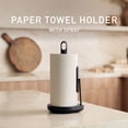 thumbnail image 2 of Simplehuman Standing Paper Towel Holder with Spray Pump, Matte Black Stainless Steel, 2 of 7