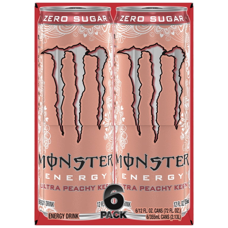 Monster Energy Ultra Peachy Keen, Sugar Free, Zero Calorie Energy