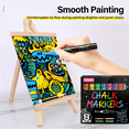 thumbnail image 6 of Liquid Chalk Markers for Blackboards - Bold Color Dry Erase Markers Pens - Chalkboard Markers Whiteboard Markers Window Markers for Glass Washable,Chalkboards,Signs,6mm Reversible Tip,8 Pack, 6 of 12