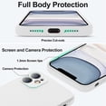 thumbnail image 4 of JJEAN-Compatible with iPhone 11 Case, Upgraded Liquid Silicone with [Flat Edges] [Camera Protection] [Soft Anti-Scratch Microfiber Lining] Phone Case for iPhone 11 6.1 inch - White, 4 of 4
