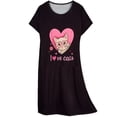 thumbnail image 5 of DAKIMOE Cotton Nightgowns for Women Soft Cotton Short Sleeve Night Shirts Womens Print Sleep Shirts Loose Comfy Pajamas Sleepwear, 5 of 7