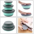thumbnail image 3 of 3 PCs Food Grade Silicone Collapsible Bowl Lunch Box - Expandable Food Storage Containers Set -Silicone Salad Bowl with Lid Portable, 3 of 7