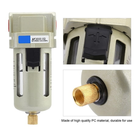 1Pc 1-4 '' Pc Air Oil Séparateur D'Eau Filtre 1500L - Min 1.0Mpa