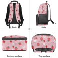 thumbnail image 4 of ZUXONGSY Cat Strawberry Daisy Flower Print School Bookbag Set of 4 for Boys Girls, Durable Kids Backpack with Insulated Lunch Box Pencil Case and Water Bottle Holder, Large Kids Schoolbag Book Bag, 4 of 6