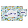 thumbnail image 1 of Printtoo Personalized Placemat & Coaster Set For Kids Toddlers,Birthday Gift For Boys,Gift For Girls,Transport-8x11.5 Inch, 1 of 5