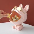 thumbnail image 4 of Cuenco para llaves con forma de Bulldog, soporte creativo de resina para aperitivos de animales, decoración de almacenamiento con boca abierta para dulces ARed, 4 of 4