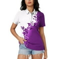 thumbnail image 1 of Fiudx Liquidación de Ofertas Flash Blusa con Botones y Cuello Vuelto de Manga Corta con Estampado Cómodo E Informal para Mujer a La Moda, 1 of 5
