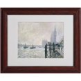 thumbnail image 2 of Trademark Fine Art "The Thames Below Westminster" Matted Framed Canvas Art by Claude Monet, 2 of 2