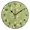 Black, variant on 9.84in Green Floral Pattern PVC Canvas Wall and Table Clock with Canvas Texture, Black or Gold Hands