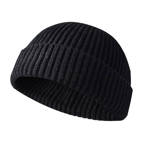 Viworld Knitted Hat Delicate Texture Wear Resistant Windproof Winter Knitted Beanie Hat for Outdoor