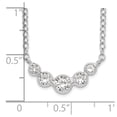 thumbnail image 3 of Diamond2Deal Collier en Argent Sterling 925 CZ pour Femmes 17.5 Pouces, 3 of 6