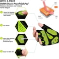 thumbnail image 2 of Guantes de ciclismo Guantes de bicicleta para hombres/mujeres - [Almohadilla de gel de 5 mm] Guantes de ciclismo Guantes de bicicleta de medio dedo Guantes de ejercicio para ciclismo/levantamiento de, 2 of 5