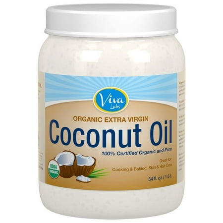 Viva Labs Organic Extra Virgin Coconut Oil, 54 Fl Oz - Walmart.com