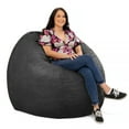 thumbnail image 5 of Jaxx 5 Foot Saxx - Big Bean Bag Chair for Adults, Black, 5 of 7