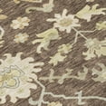thumbnail image 5 of HomeRoots 605195 8 ft. Chocolate & Beige Round Floral Washable Indoor & Outdoor Area Rug, 5 of 5