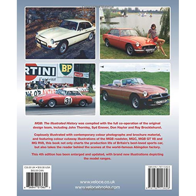 MGB - The Illustrated History 4th Edition, (Hardcover) - Walmart.com