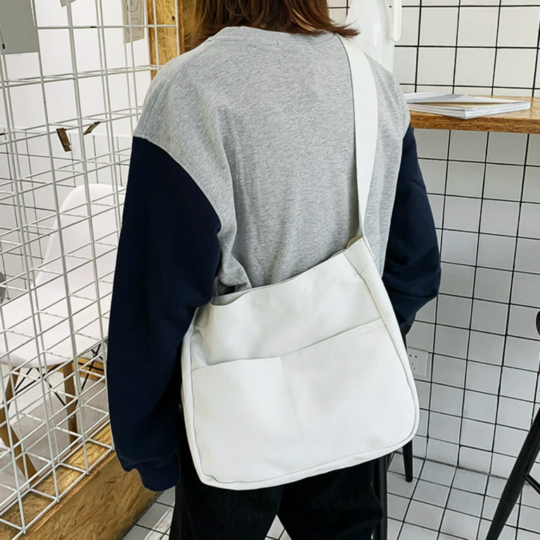 2023 Shoulder Side Bags for Women Vintage Solid Color Simple Large