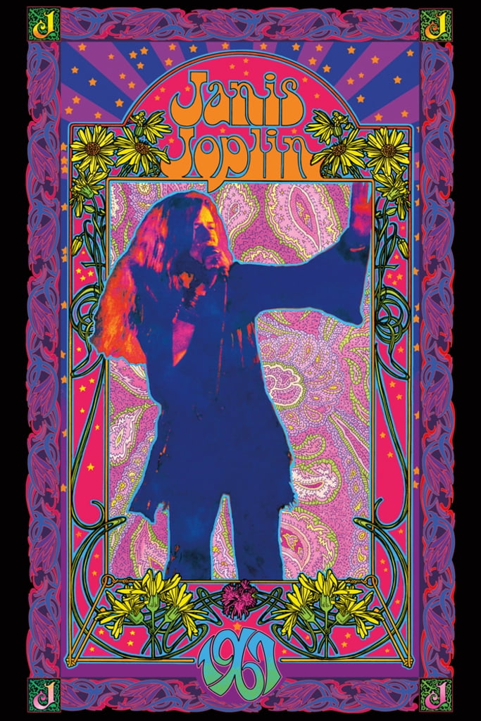 Janis Joplin Bob Masse Rock Music Poster 24x36