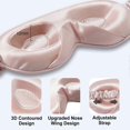thumbnail image 4 of 2025 Latest Model Adjustable 22 Momme 100% Mulberry Silk Sleep Mask, Upgraded 3D Contoure, 4 of 5