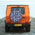 thumbnail image 2 of Daiia flower Skull in starry sky Tire Covers , Travel Trailer Camper Truck SUV Motorhome Waterproof Wheel Cover, Sun Rain Snow Protector-14 inch, 2 of 8