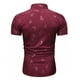 thumbnail image 3 of Camisa de manga corta Pompotops Estampado de ramitas para hombres Casual, 3 of 8