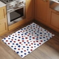 thumbnail image 2 of 4th of July Entryway Rug 2'x3'&nbsp; Non Slip Front Door Mats, Blue Red Star Patriotic Geometric Entrance Rugs Indoor Outdoor Carpet, Washable Floor Mats Small Area Rug for Bedroom Kitchen, 2 of 8