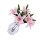 thumbnail image 2 of Flor artificial boda nupcial simulación floral decoración oficina en casa PVC flor falsa, rosa 5 Piezas Inevent HA000016-03B, 2 of 6